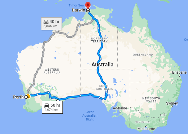 relocating from darwin to perth and need to transport your car